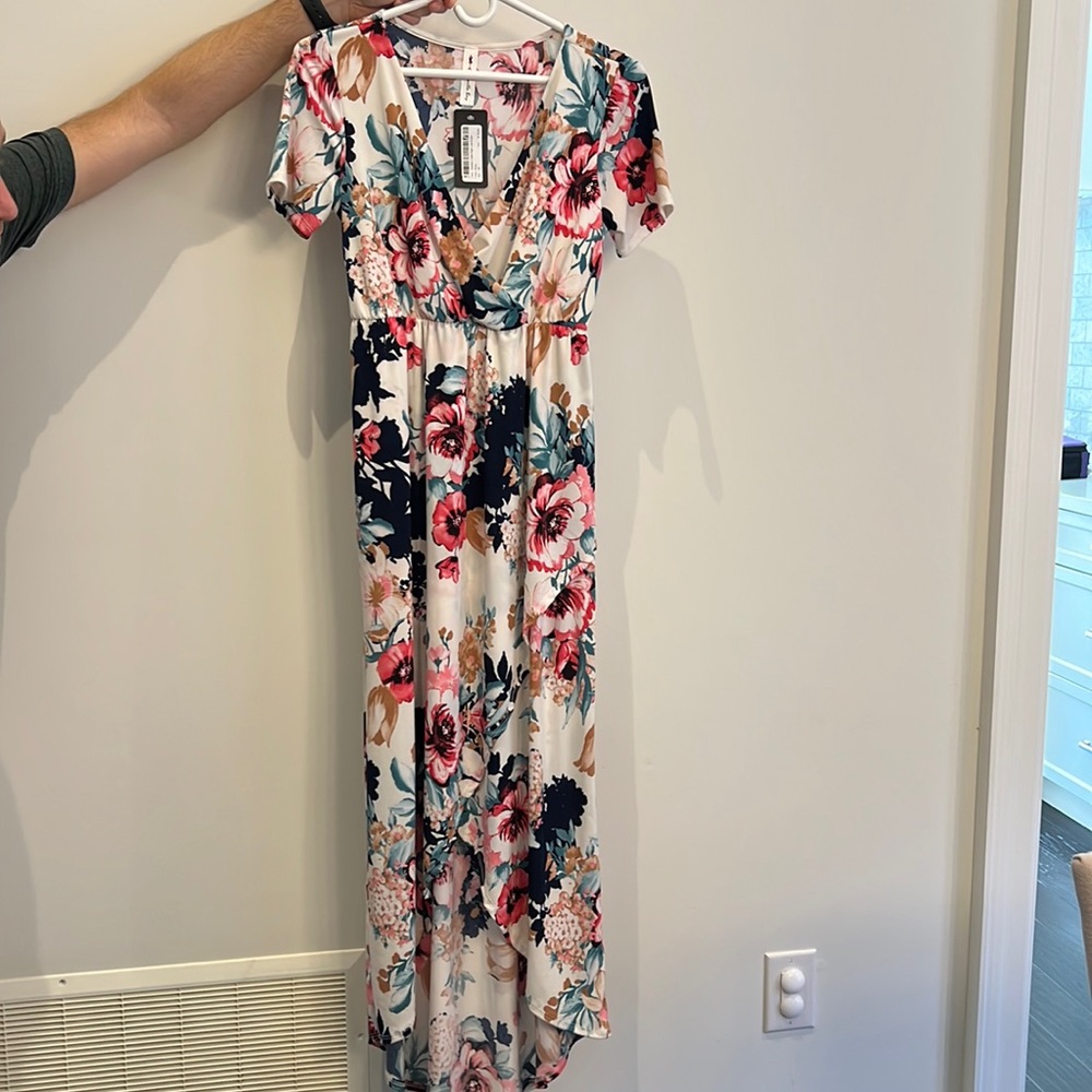 Vanilla Bay high low maxi dress BNWT